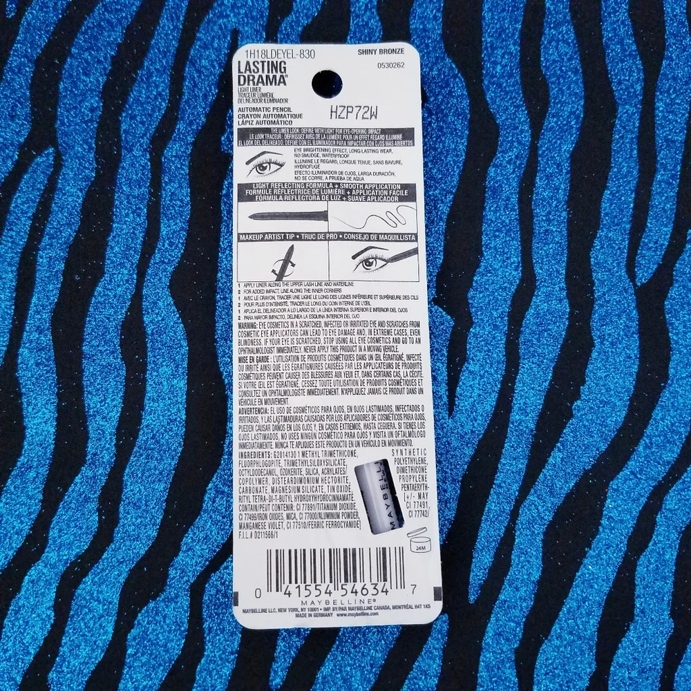 Set of 2 Maybelline Waterproof Lasting Drama Liner-Shiny Bronze 830 Brightening‎